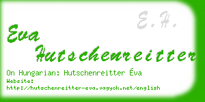 eva hutschenreitter business card